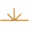 Ekena Millwork Saratoga Rough Sawn Timber Gable Bracket, Western Red Cedar, 84"W x 56"H x 2"D x 4"F, 16/12 Pitch GBW084X56X0204SAR00RWR - alternate 3
